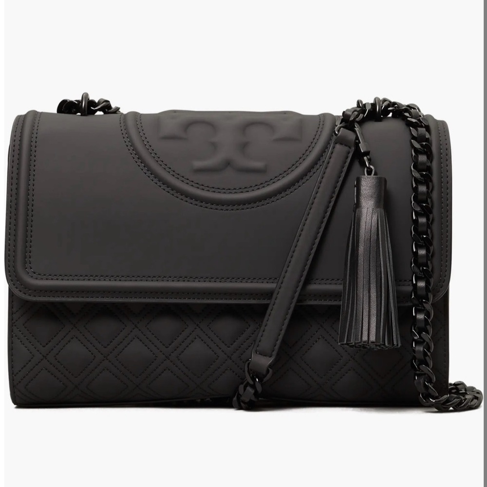 Tory Burch Black Designer Chain Shoulder Bag - Picture 4 of 4